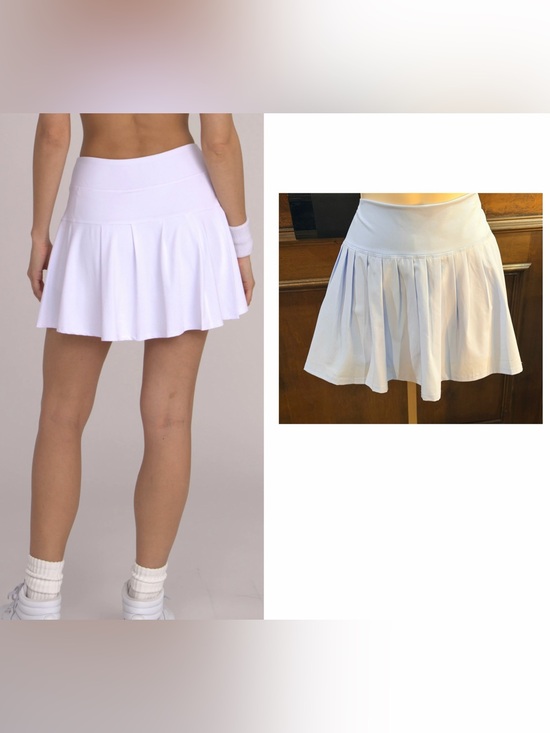 Dresses & Skirts - NWT SIZE XL Women’s light blue Pleated Skater Skirt with Wide Waistband